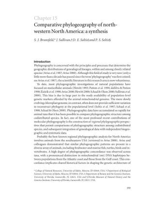 Chapter 15 Comparative Phylogeography of North- Western North America: a Synthesis