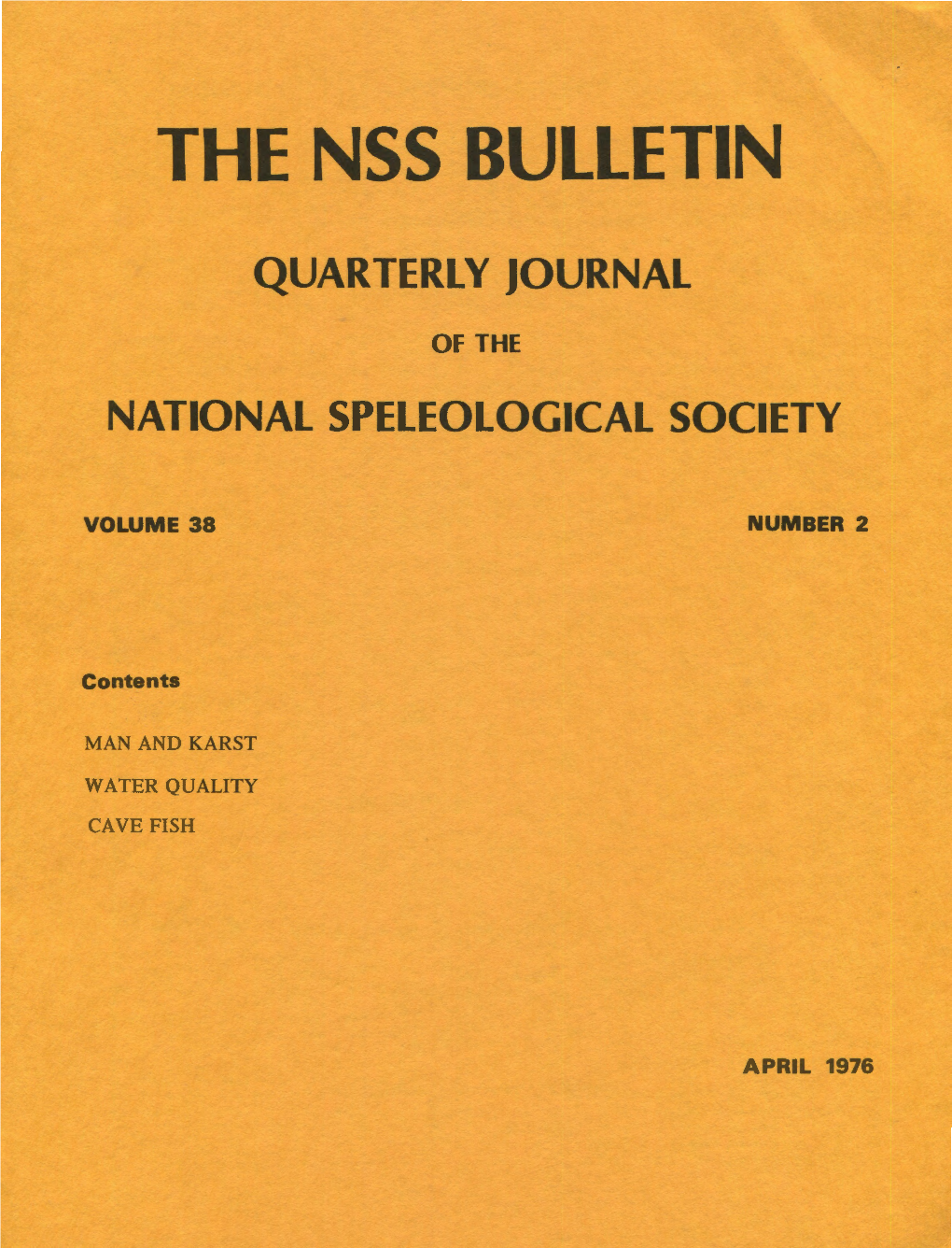 The Nss Bulletin
