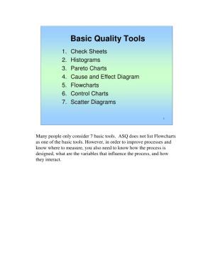 Basic Quality Tools 1