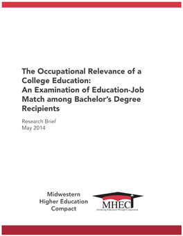 An Examination of Education-Job Match Among Bachelor's Degree
