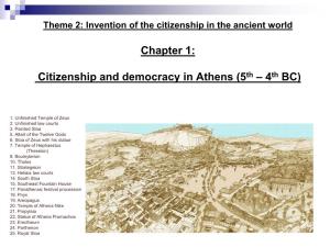 The Citizen in Athens in the 5Th Century BC