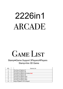 Game-List.Pdf