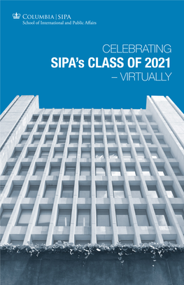 SIPA's CLASS of 2021