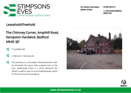 The Chimney Corner, Ampthill Road, Kempston Hardwick, Bedford MK45 3JF
