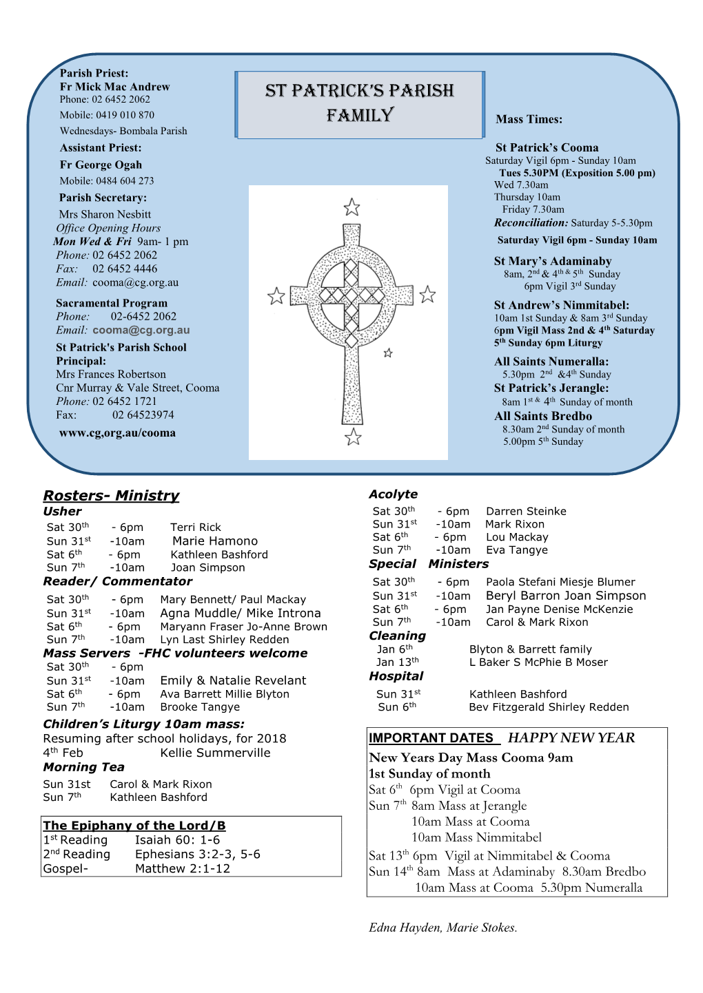 St Patrick's Parish Family