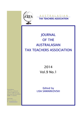 Journal of the Australasian Tax Teachers Association 2014 Vol. 9 No. 1