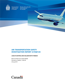 Air Transportation Safety Investigation Report A19q0128