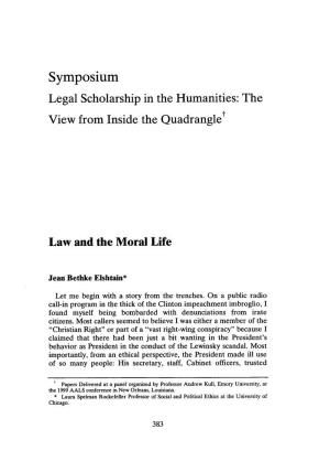 Law and the Moral Life