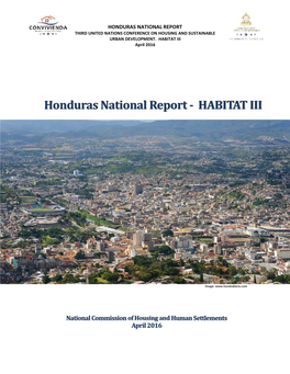 Honduras National Report Third United Nations Conference on Housing and Sustainable Urban Development