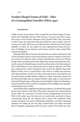 Gendun Chopel: Grains of Gold—Tales of a Cosmopolitan Traveller (Tibet, 1941)