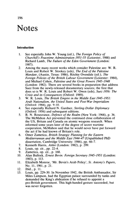 The Foreign Policy of Churchill's Peacetime Administration 1951-55 (Leicester, 1988) and Richard Lamb, the Failure of the Eden Government (London: 1987)