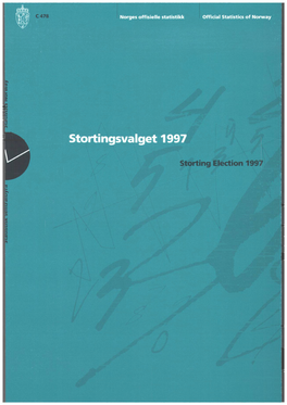 Stortingsvalget 1997 (NOS C478)