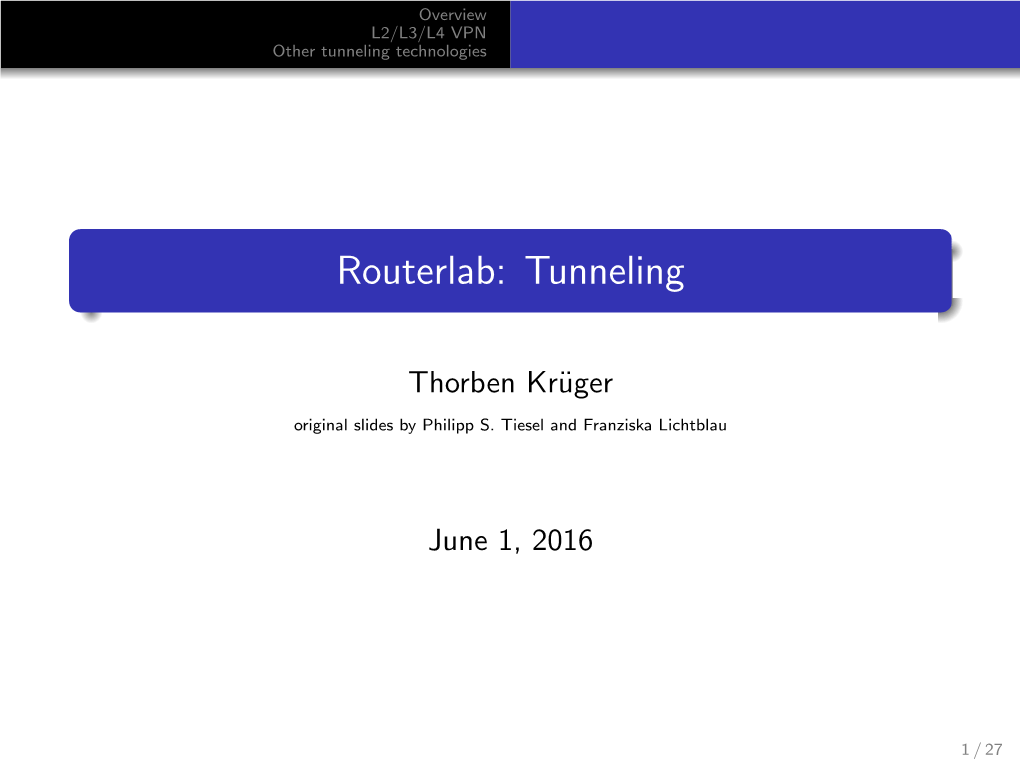 Routerlab: Tunneling