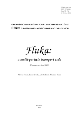 FLUKA Manual