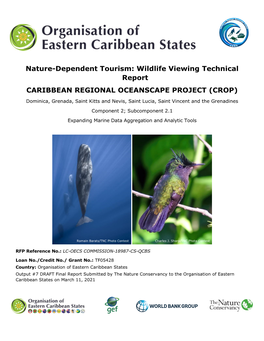 Nature-Dependent Tourism: Wildlife Viewing Technical Report CARIBBEAN REGIONAL OCEANSCAPE PROJECT (CROP)