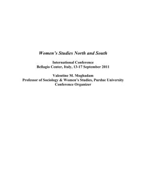 Women's Studies North and South