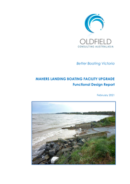 Better Boating Victoria MAHERS LANDING BOATING FACILITY UPGRADE Functional Design Report
