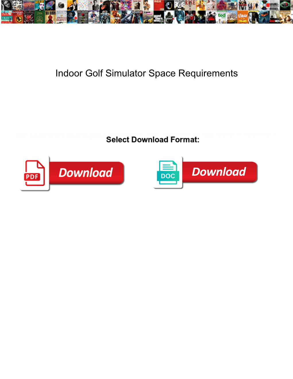 Indoor Golf Simulator Space Requirements