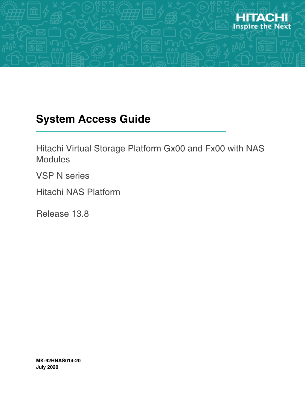 System Access Guide for Hitachi NAS Platform 2 Contents