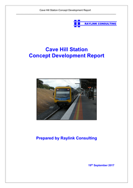 Cave Hill Station Concept Development Report ______
