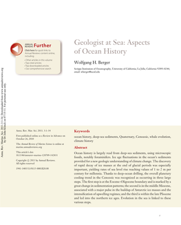 Aspects of Ocean History