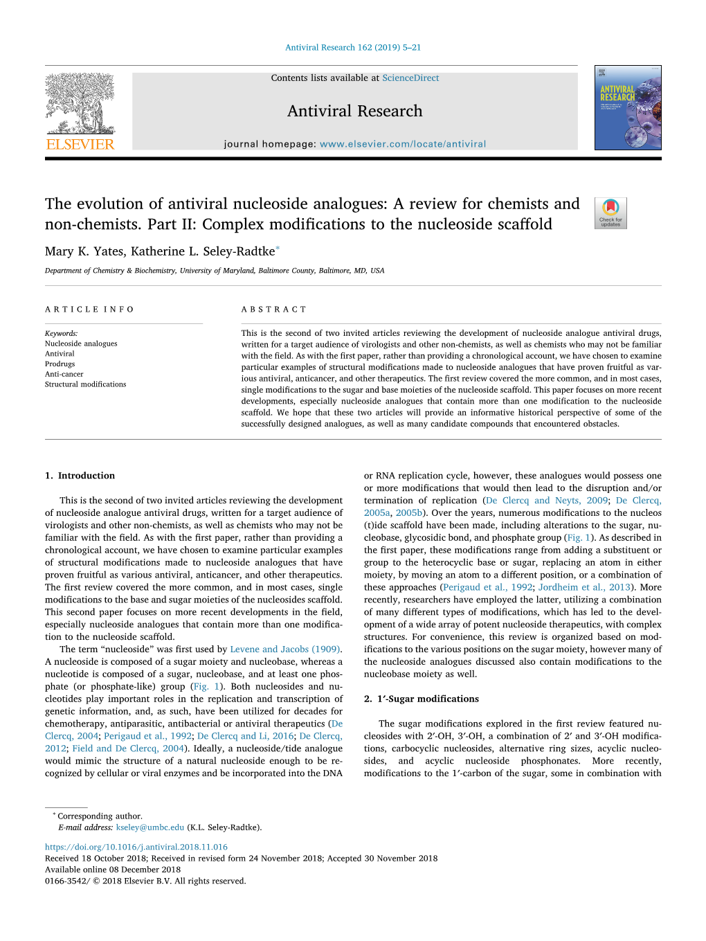 The Evolution of Antiviral Nucleoside Analogues a Review for Chemists