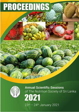 Proceedings of the Annual Scientific Sessions of the Nutrition Society of Sri Lanka - 2021