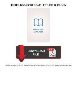 {PDF} Three Doors to Death Ebook Free Download