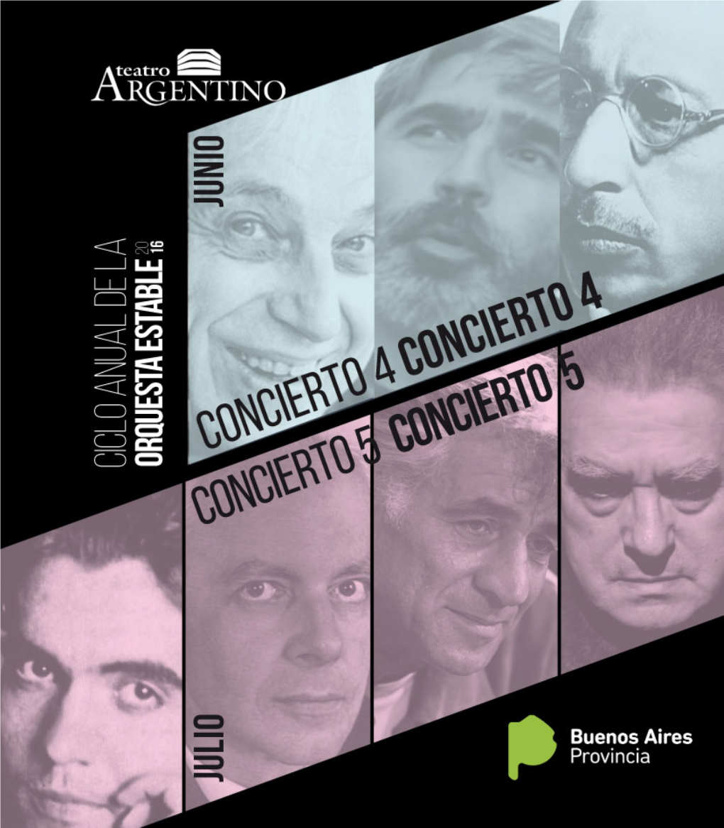 Concierto 4 Y 5 – 2016 – Programa De Mano En