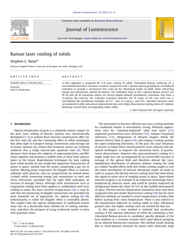 Raman Laser Cooling of Solids