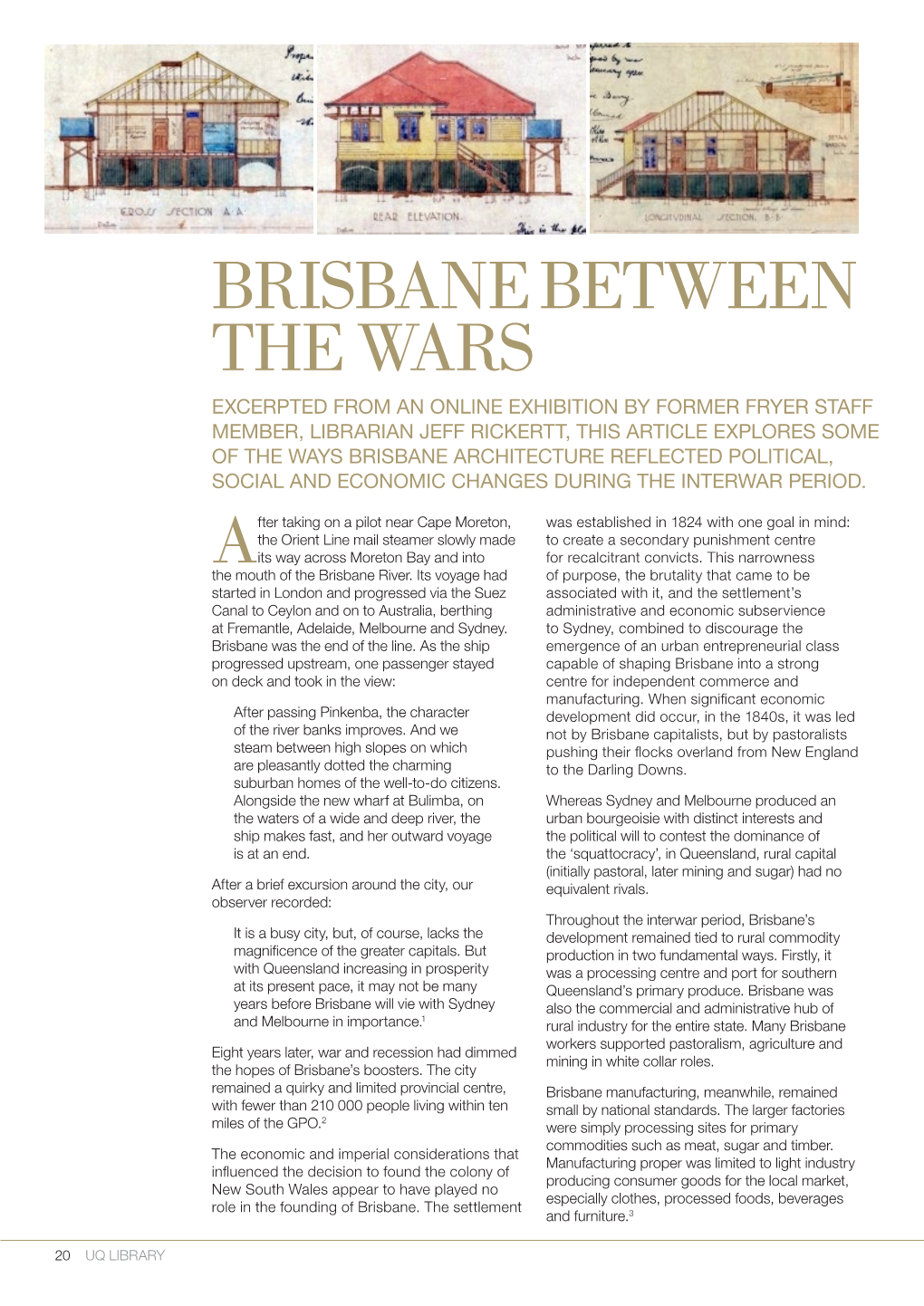 Brisbane Between the Wars
