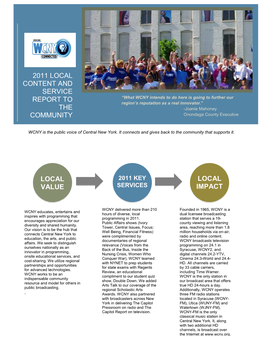 2012 CPB Local Content and Service Report