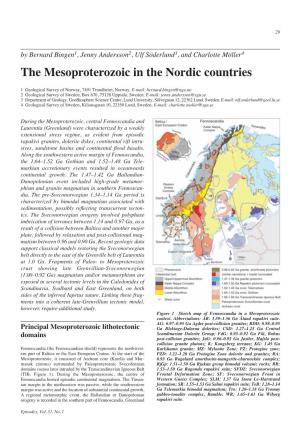 The Mesoproterozoic in the Nordic Countries