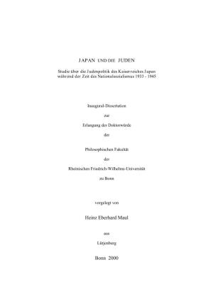 Japan Und Die Juden