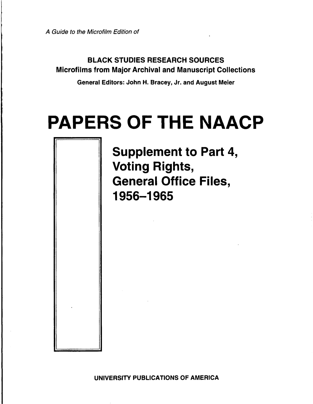 Papers of the Naacp