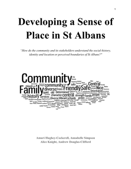 Developing a Sense of Place in St Albans, Christchurch