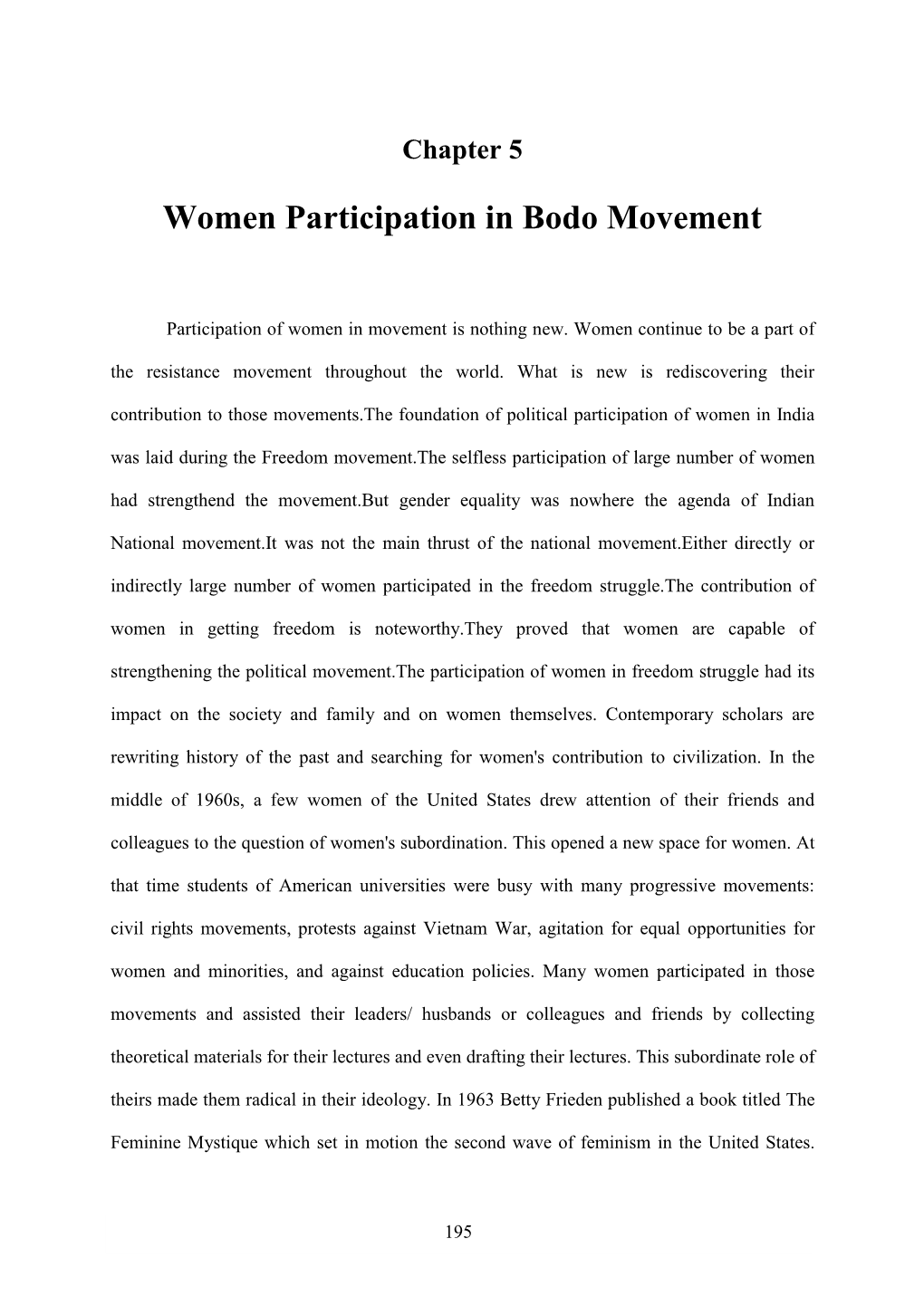 Women Participation in Bodo Movement