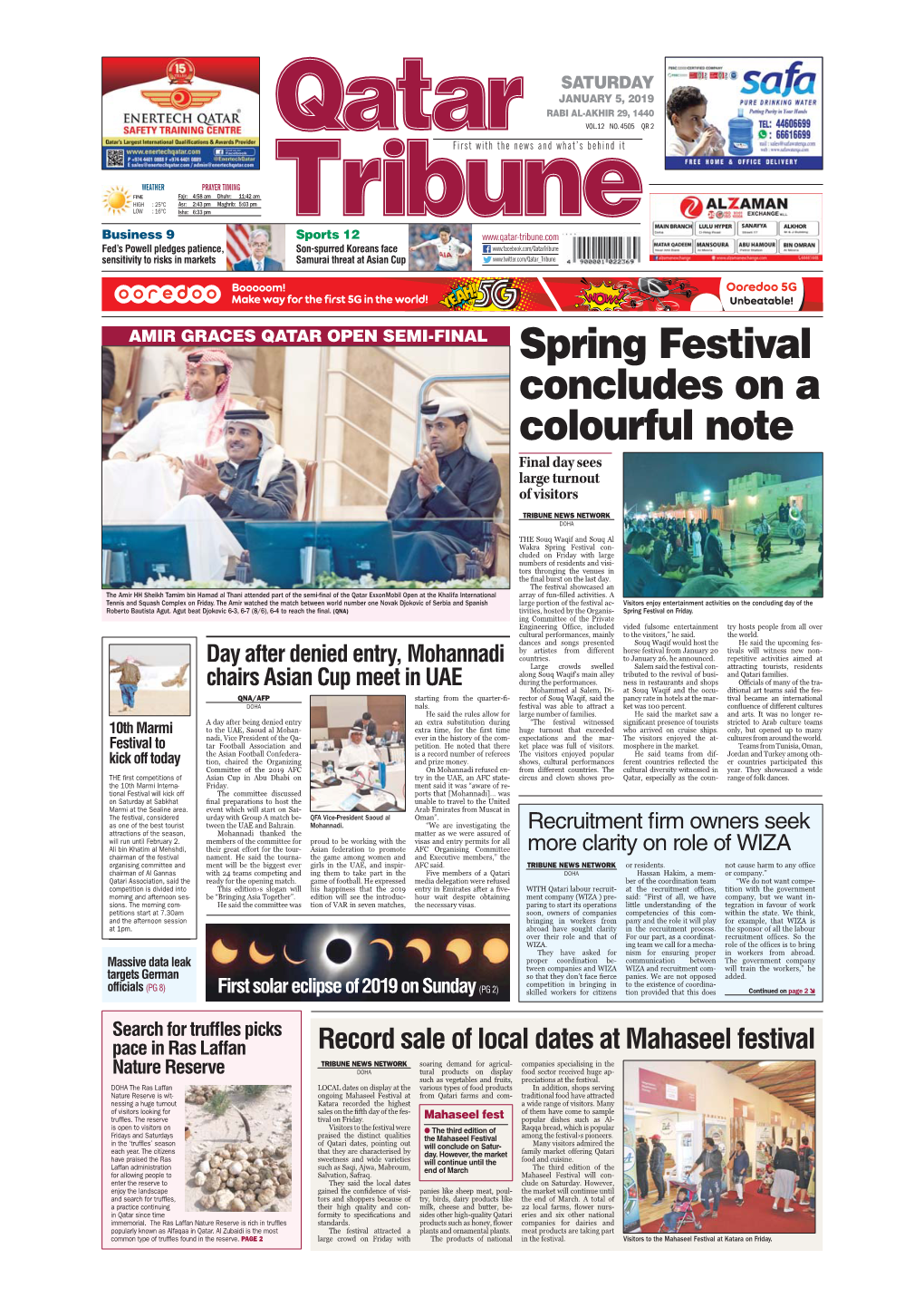 Spring Festival Concludes on a Colourful Note Final Day Sees Large Turnout of Visitors