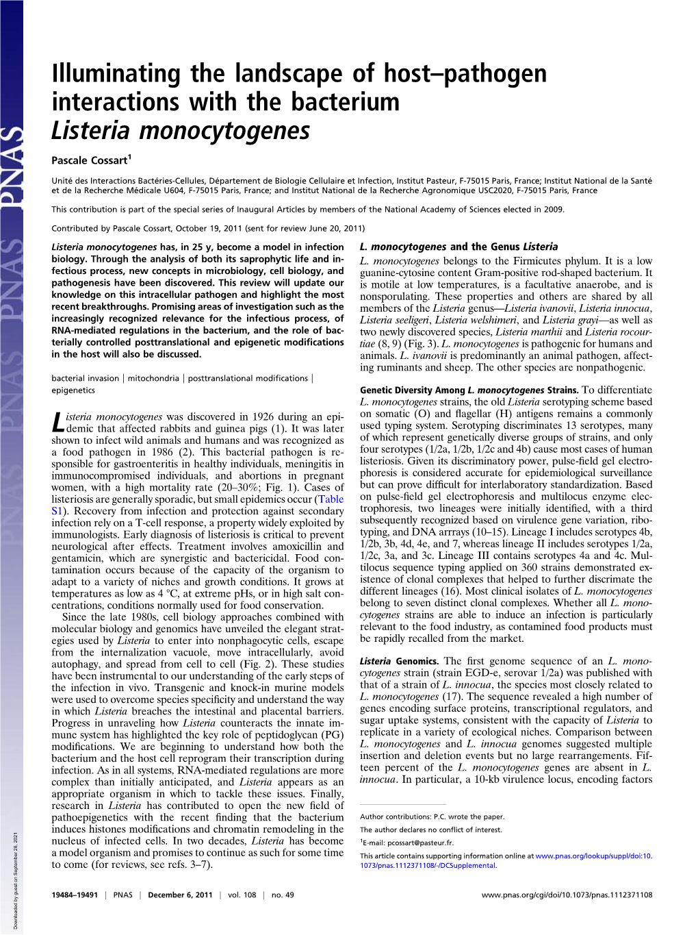 Listeria Monocytogenes