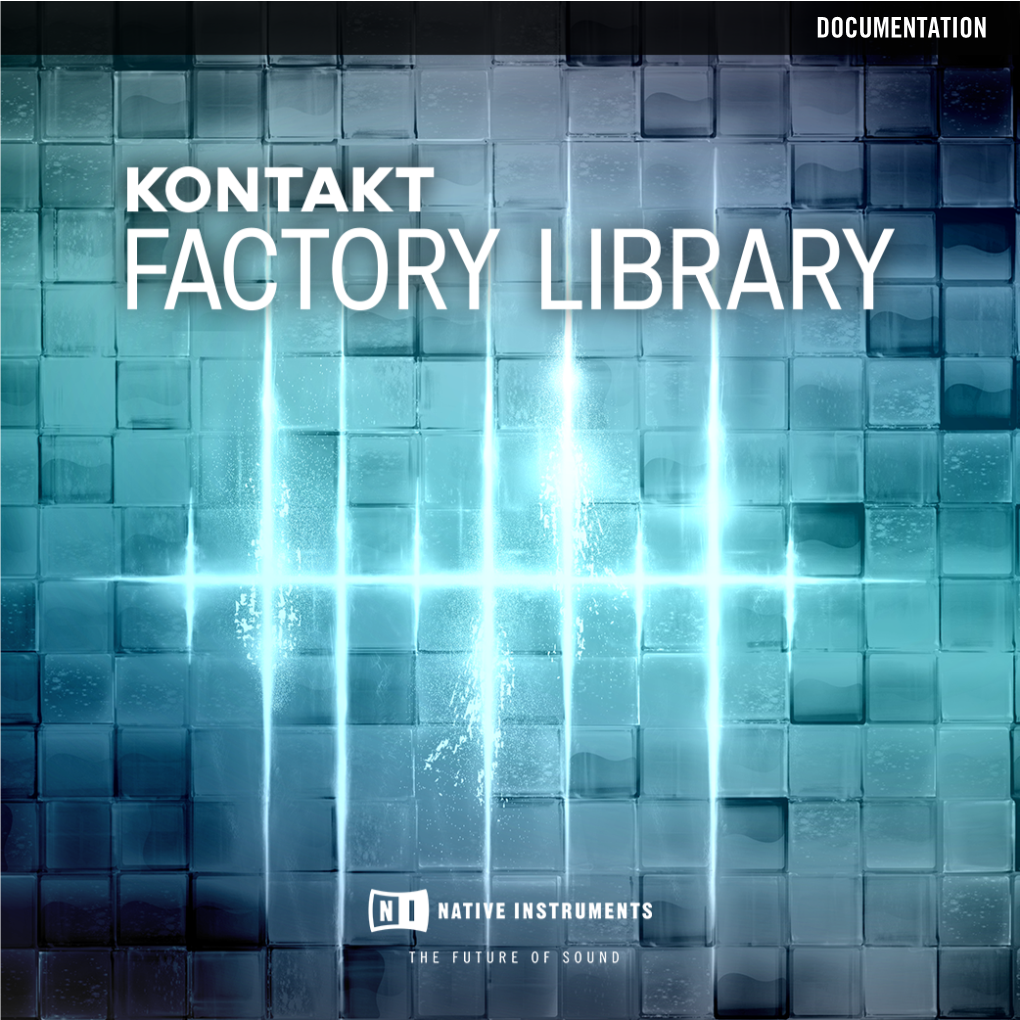 Kontakt Factory Library Documentation English