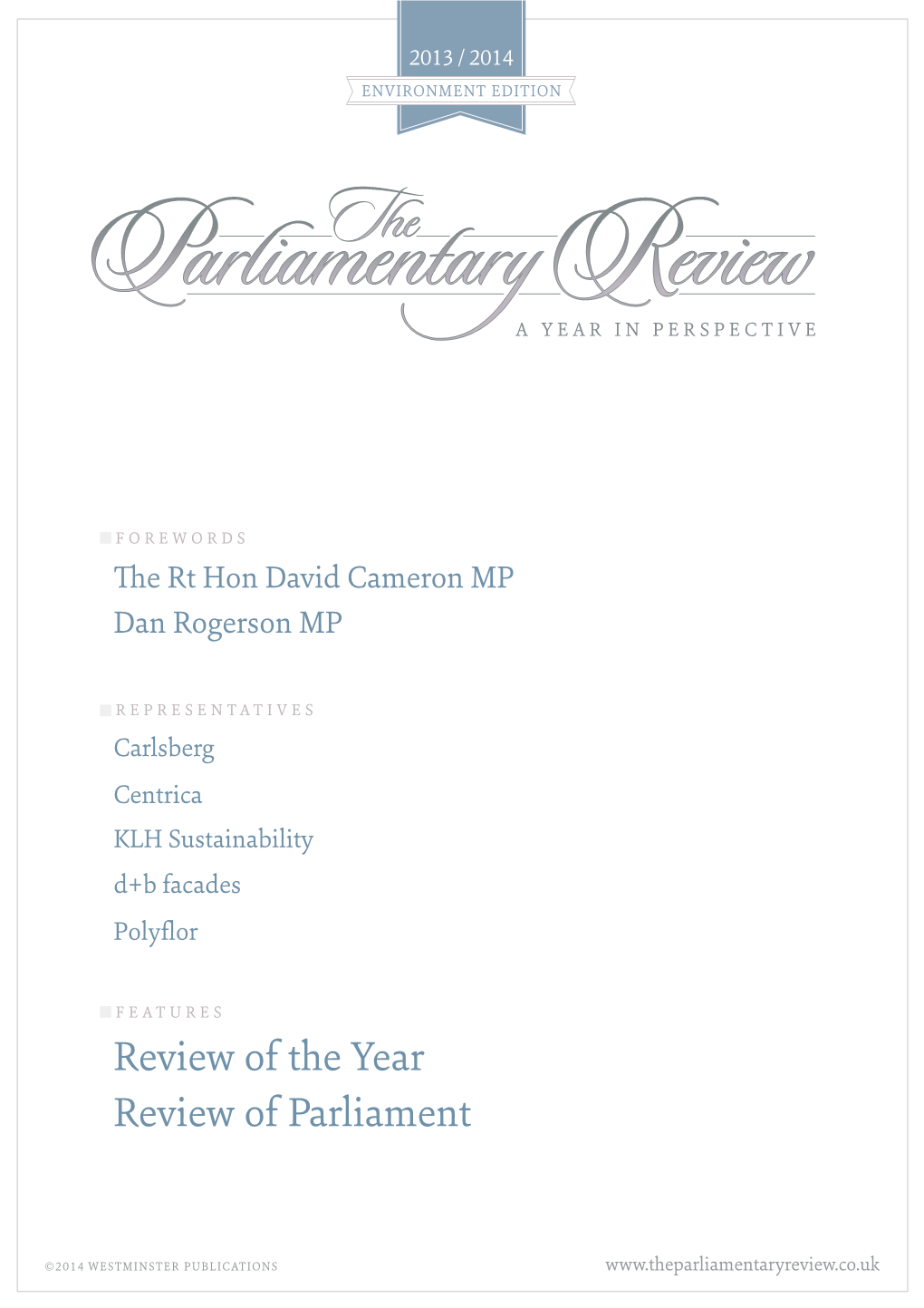 Review of the Year Review of Parliament