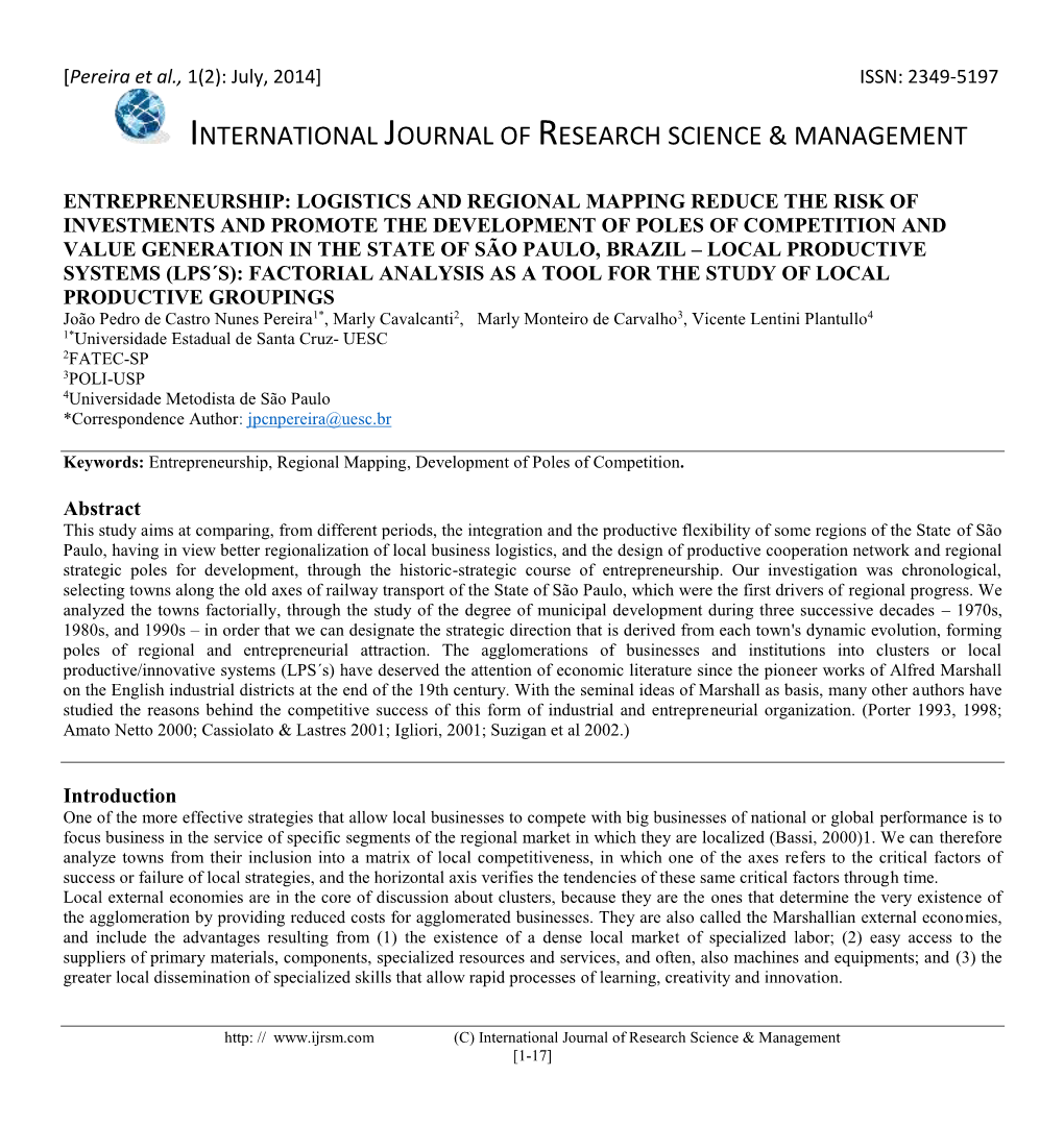 International Journal of Research Science & Management