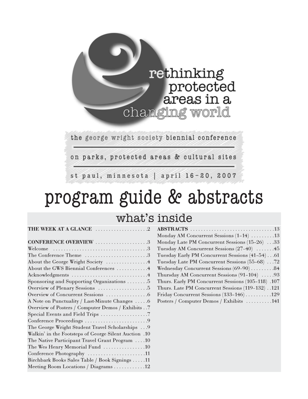 Program Guide & Abstracts