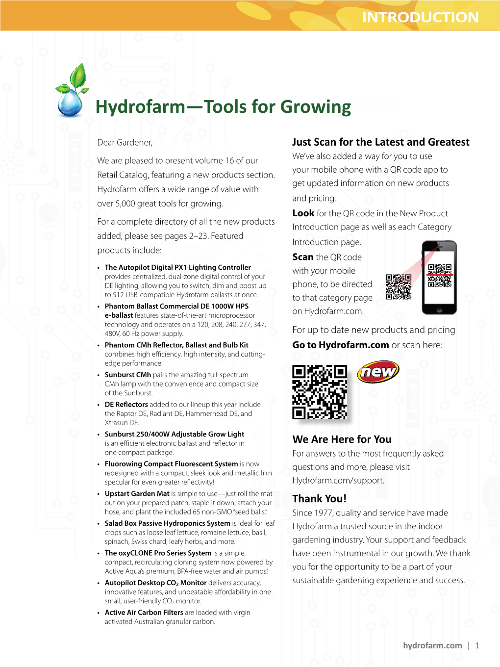 Hydrofarm—Tools for Growing