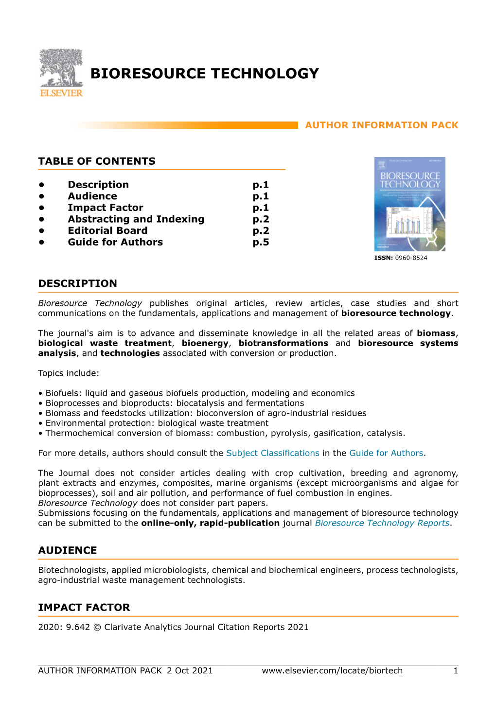 Bioresource Technology