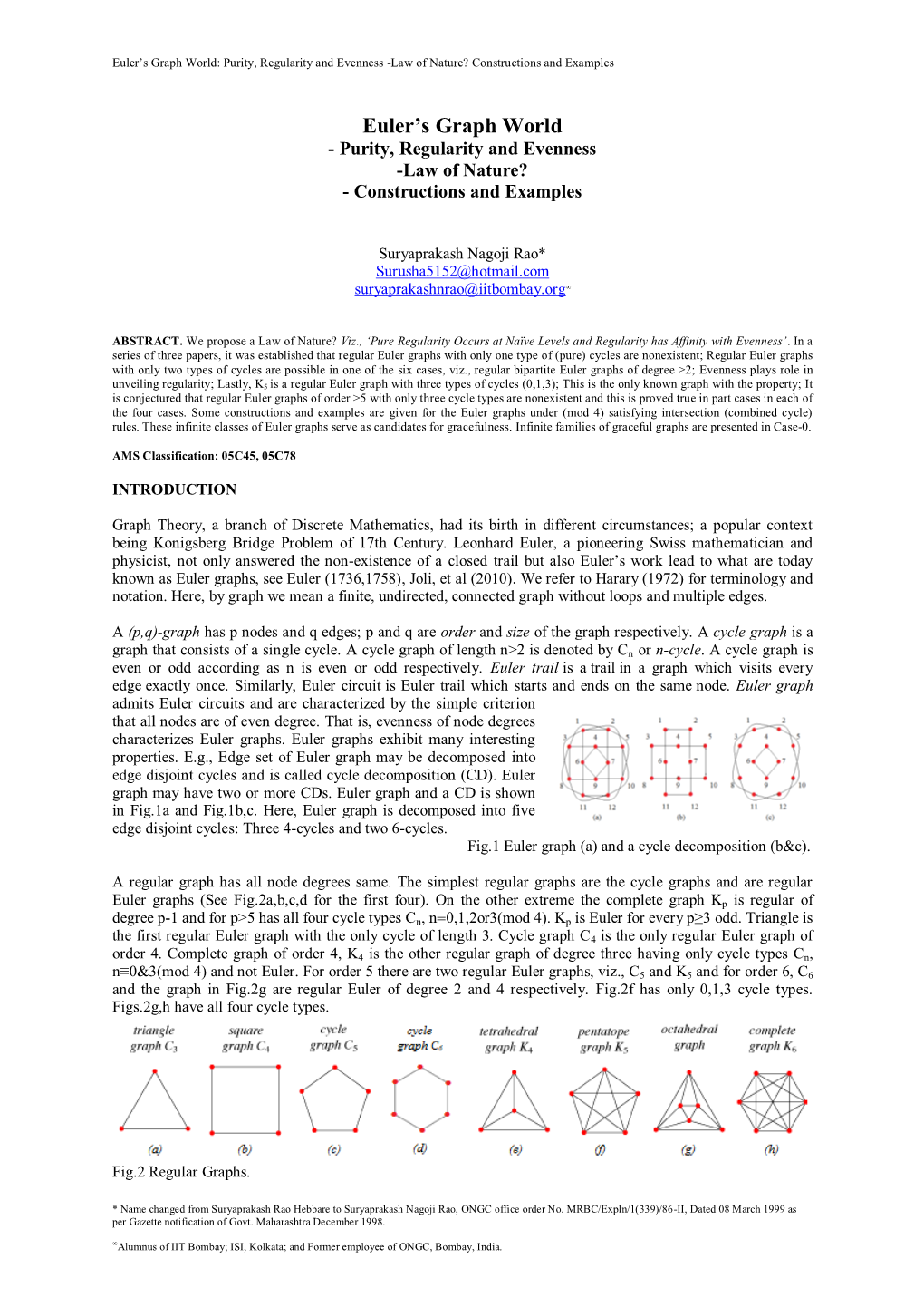 Euler's Graph World