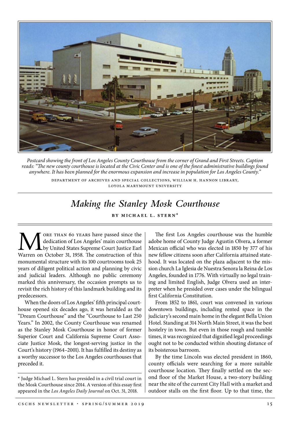 Making the Stanley Mosk Courthouse by Michael L