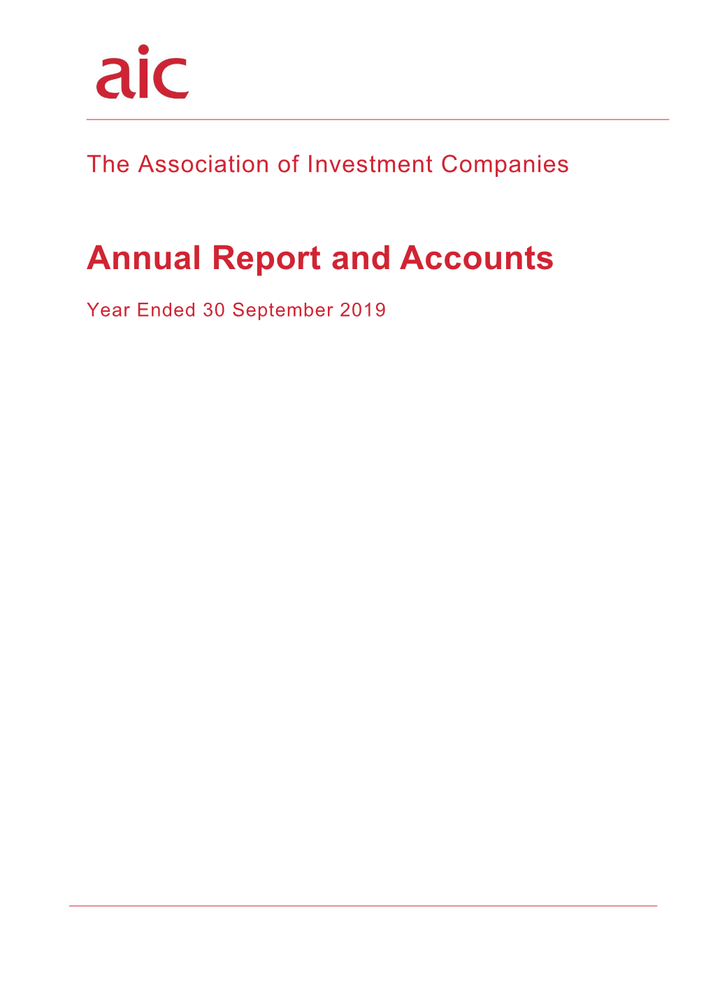 Annual Report and Accounts