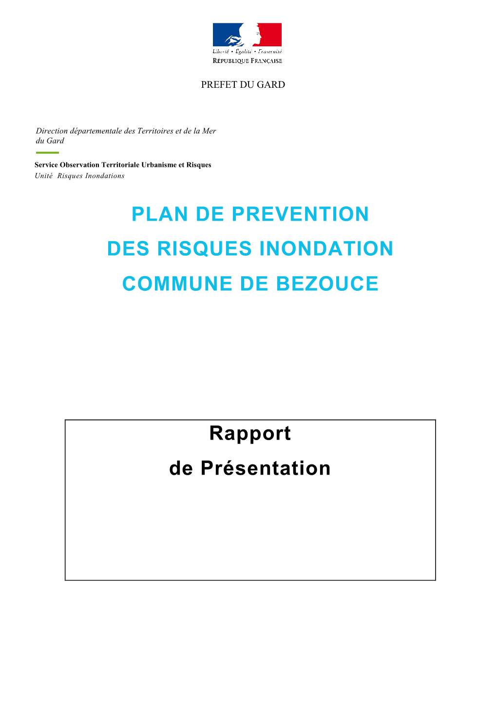 Rapport Présentation Ppri Bezouce