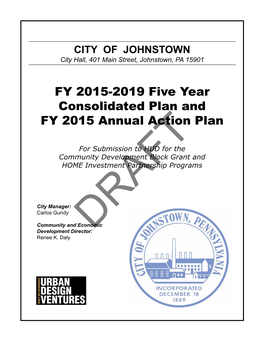 FY 2015-2019 Five Year Consolidated Plan and FY 2015 Annual Action Plan